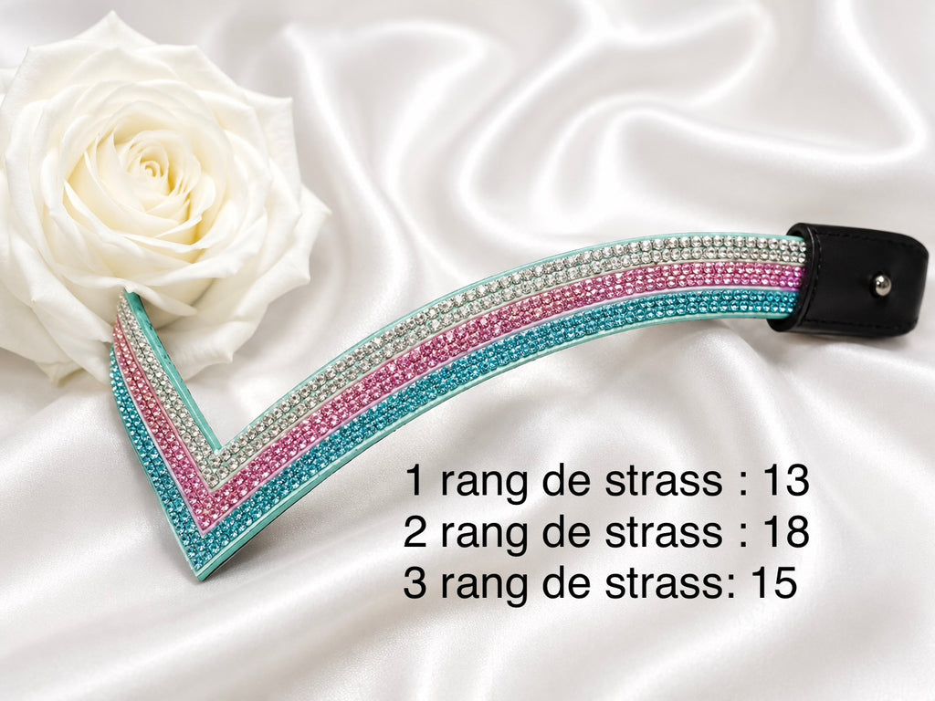 Frontal V Strass Simple
