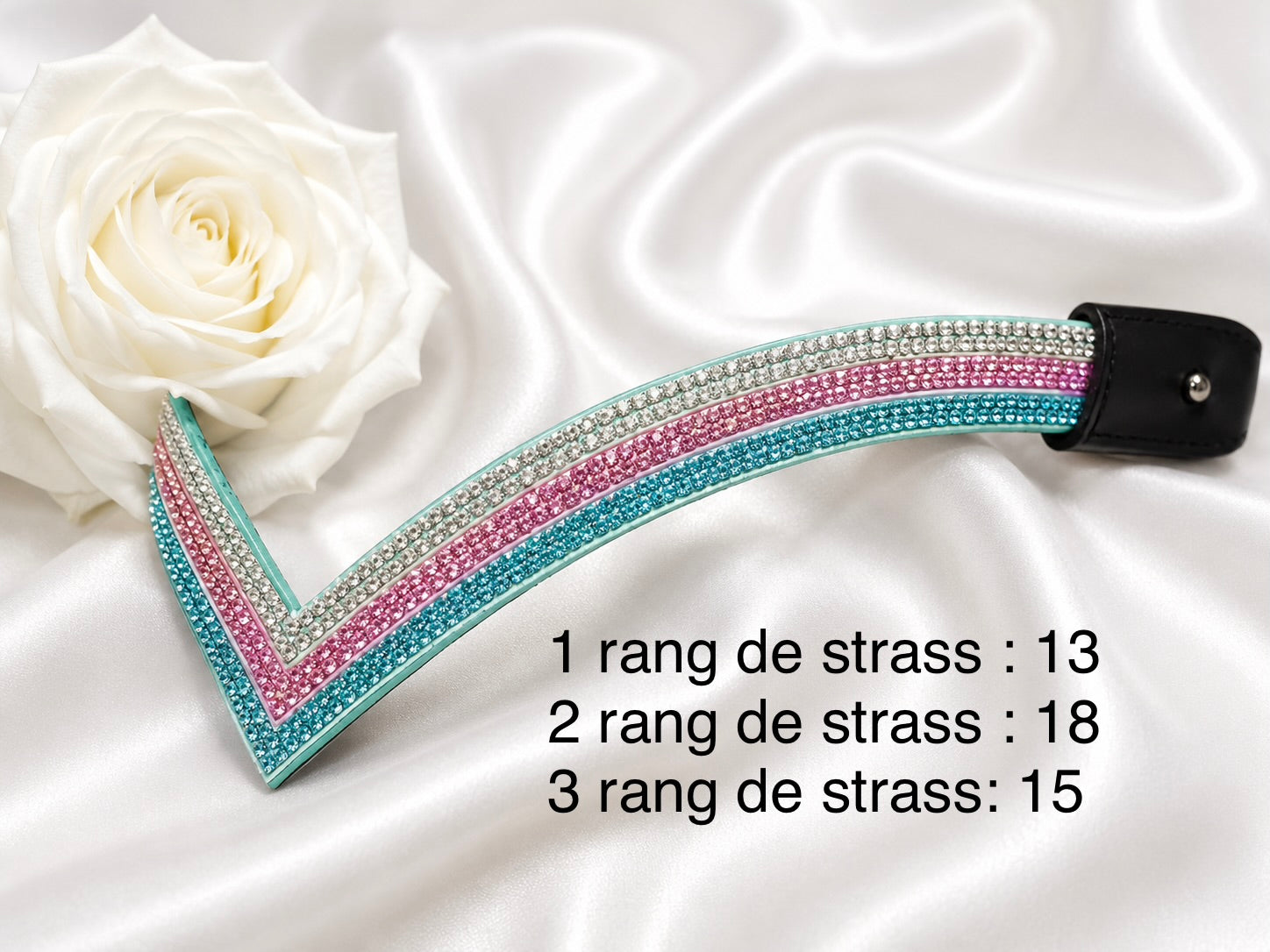 Frontal V Strass Simple
