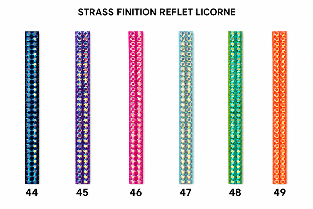 Frontal V Strass Simple