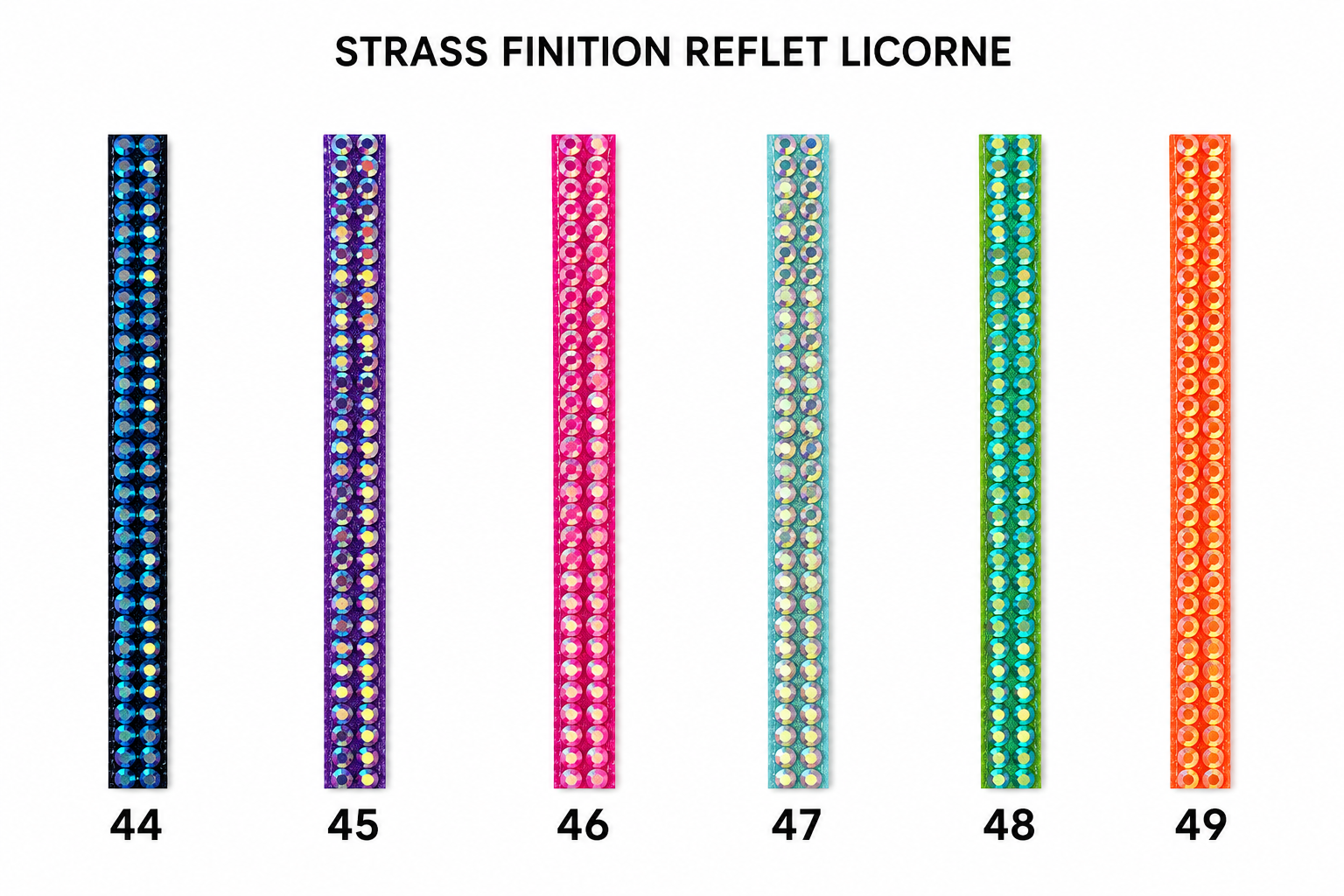 Frontal V Strass Simple