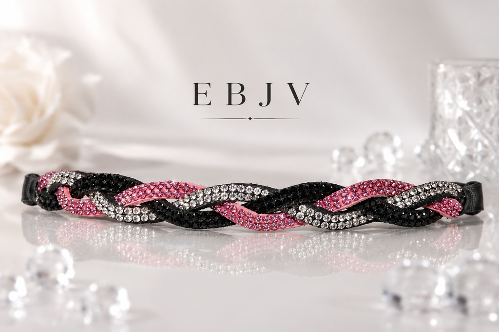 Frontal tressé strass