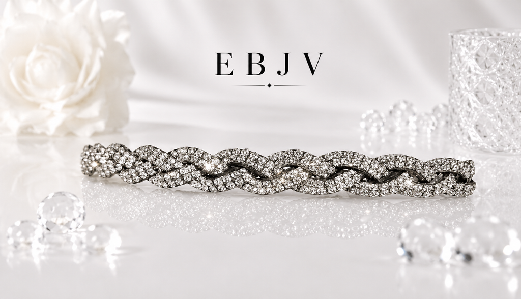 Frontal tressé strass
