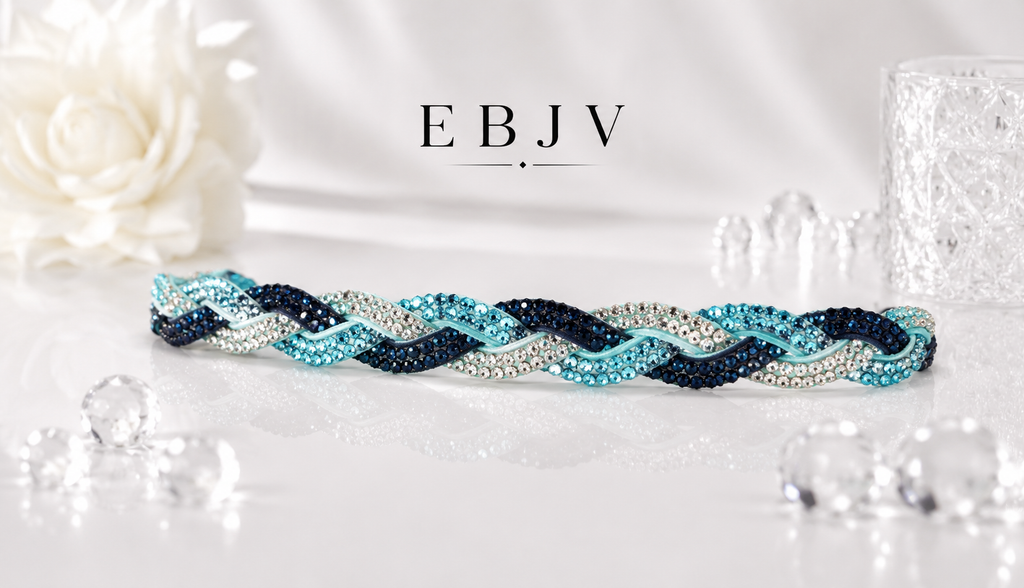 Frontal tressé strass