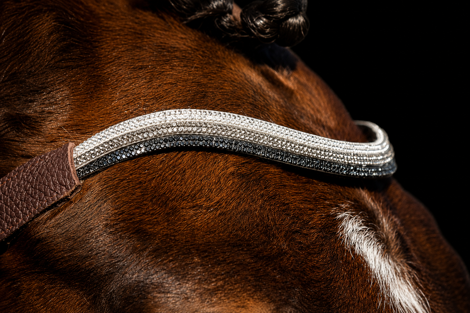 Frontal Vague strass simple